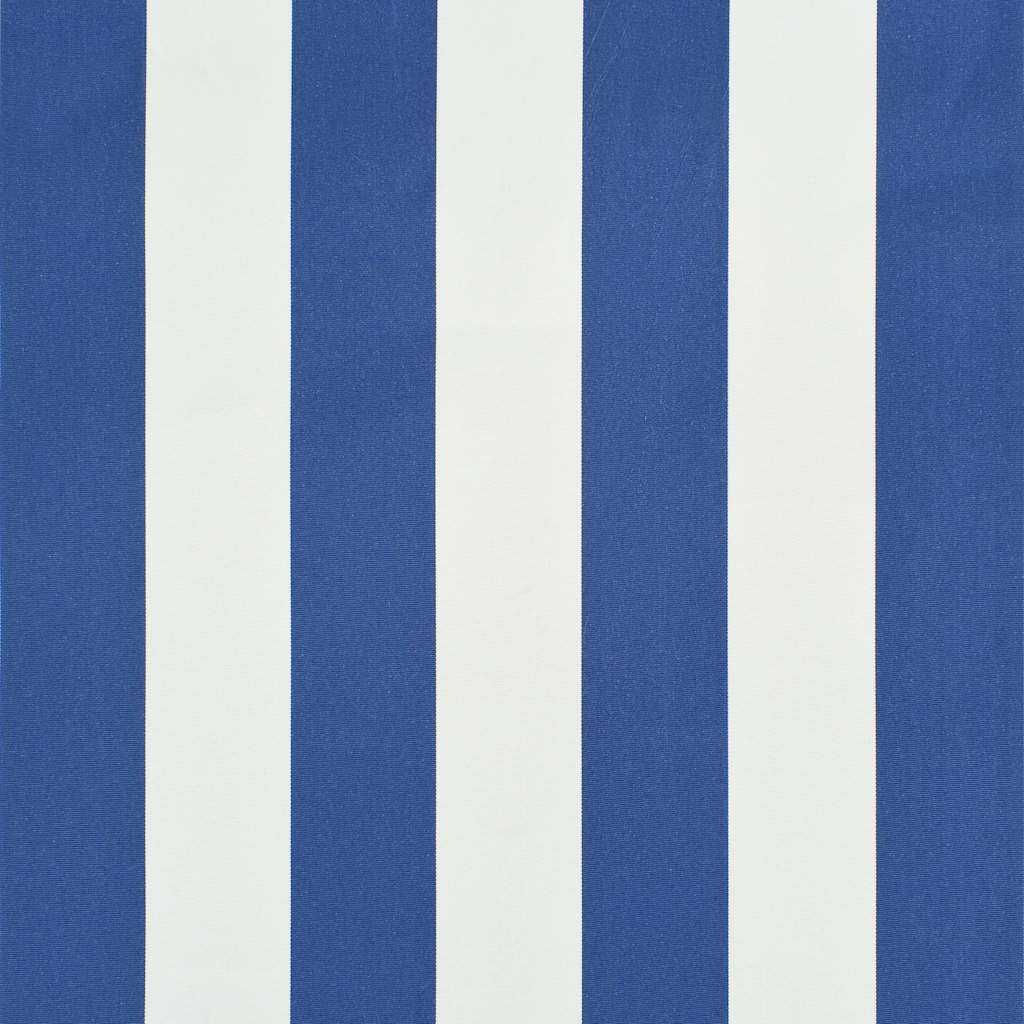 Einziehbare Markise 100×150 cm Blau und Weiß