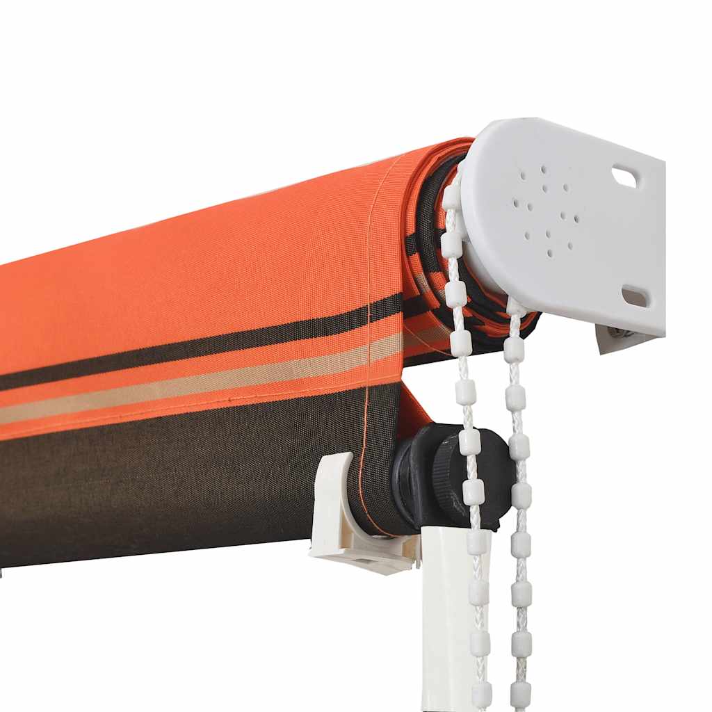 Einziehbare Markise 250×150 cm Orange und Braun