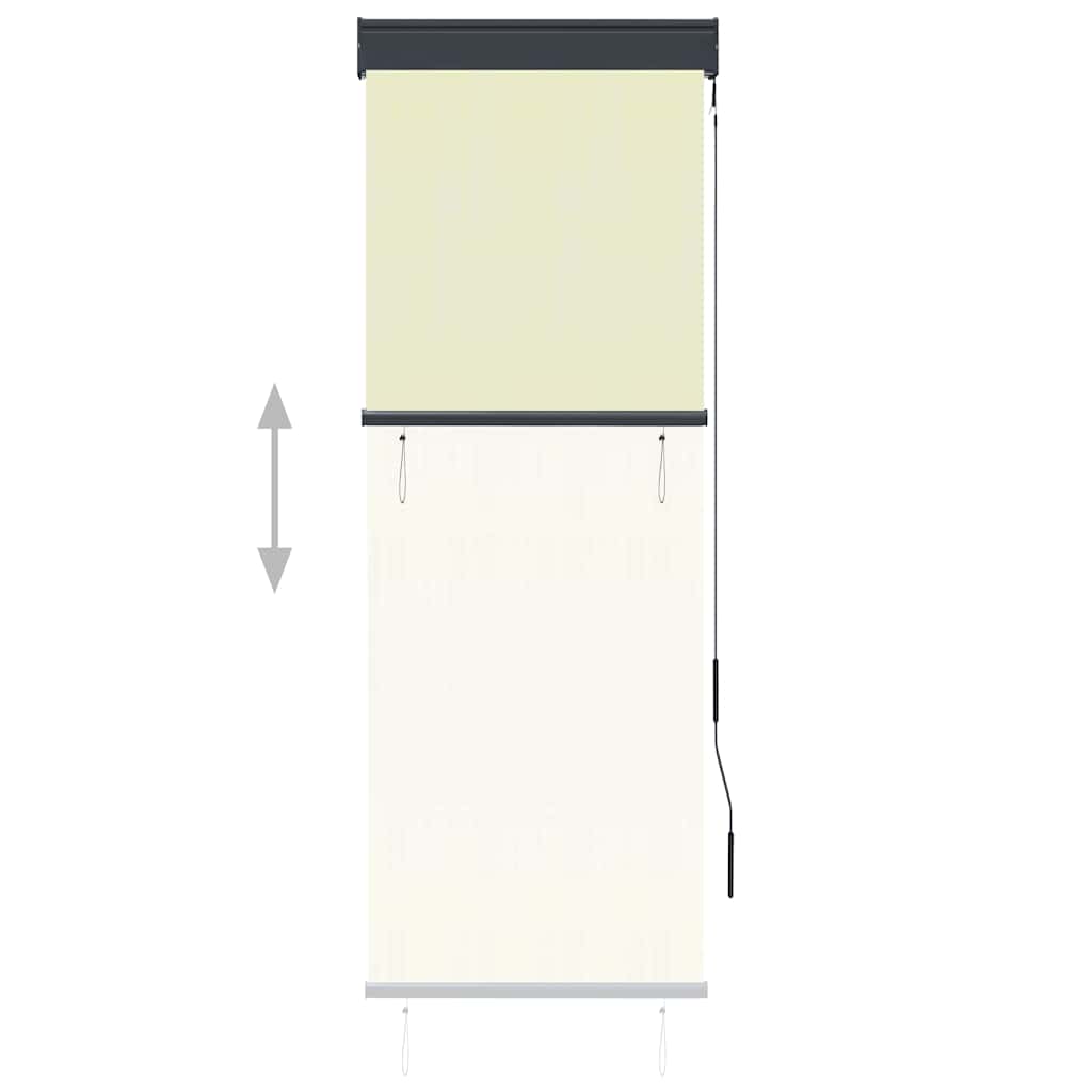 Außenrollo 60 x 250 cm Cremeweiß