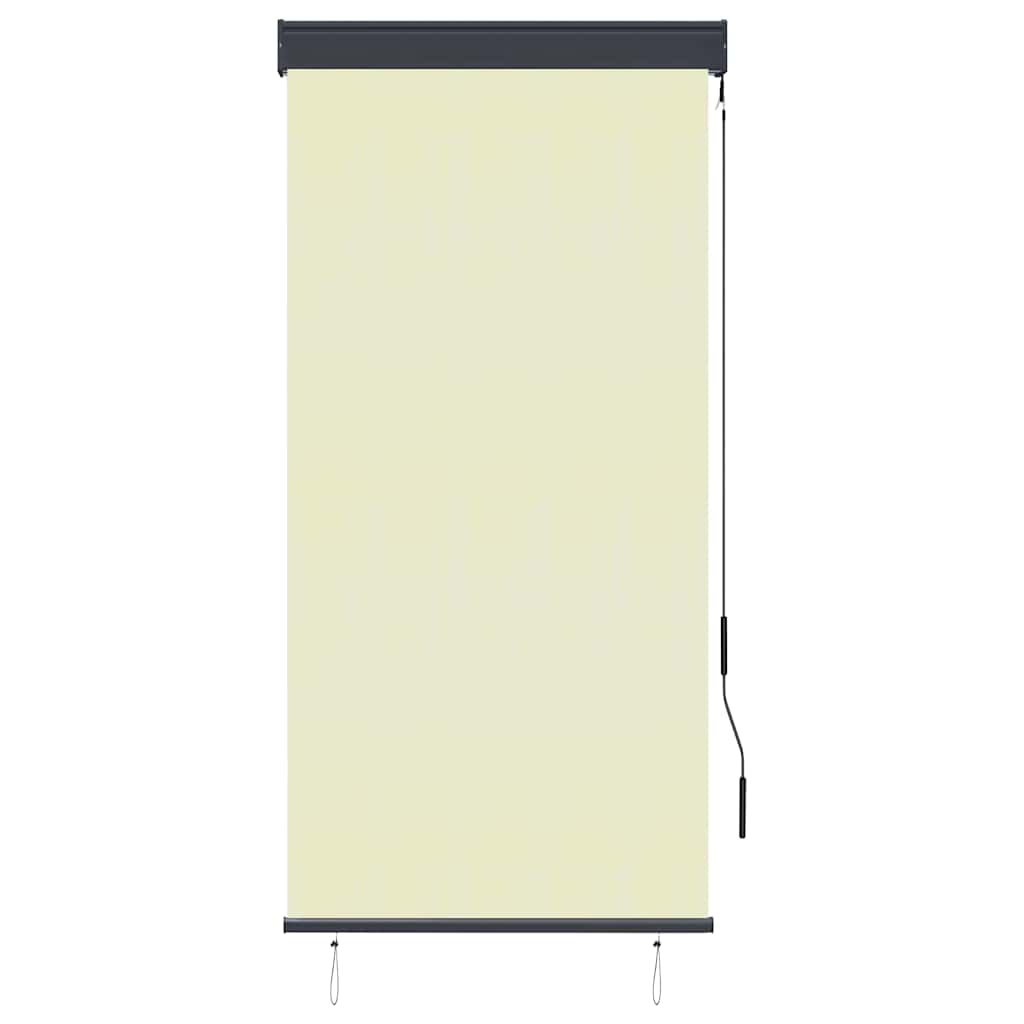 Außenrollo 80 x 250 cm Cremeweiß