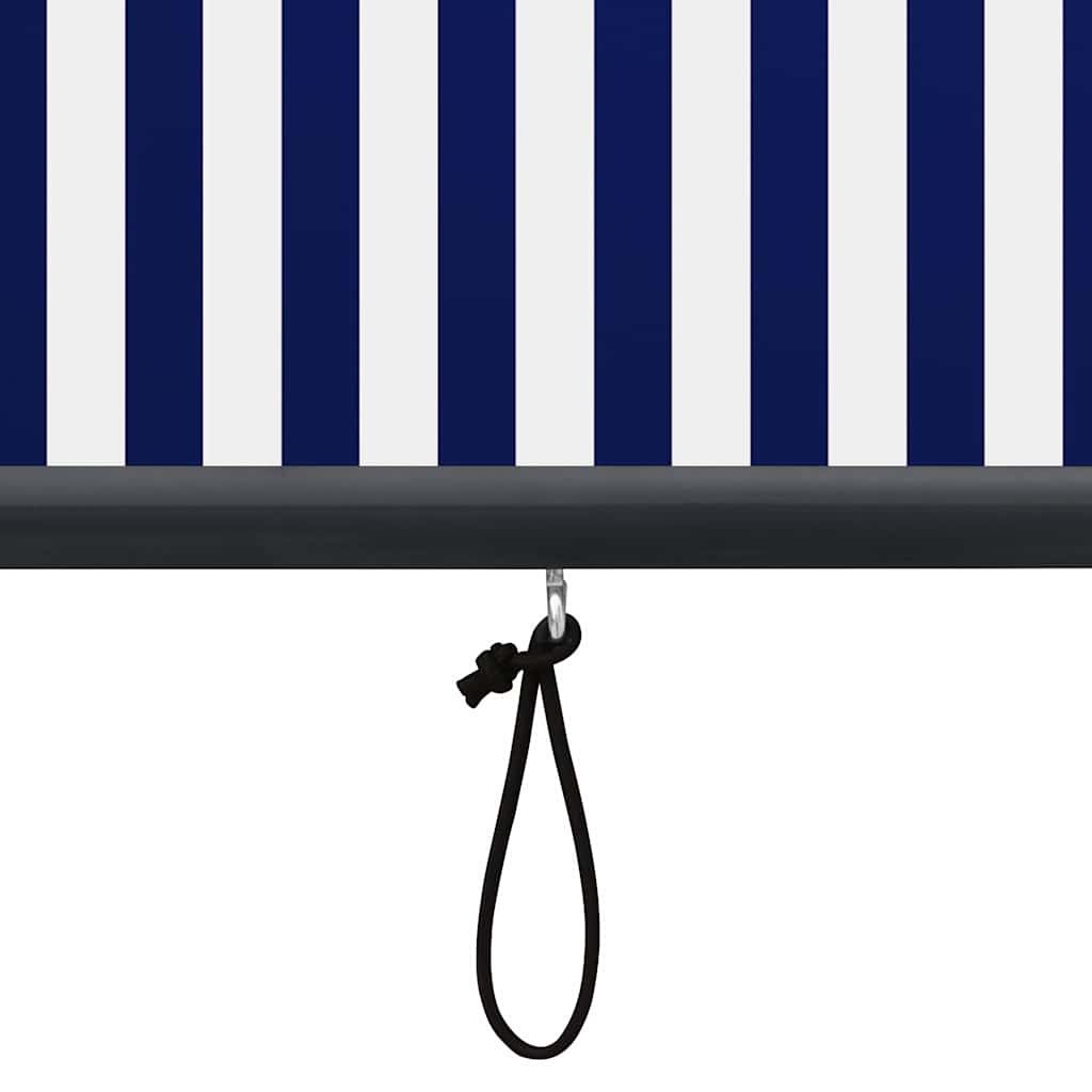 Store extérieur 160x250 cm bleu et blanc