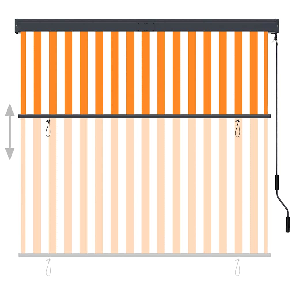 Outdoor blind 160x250 cm White and Orange