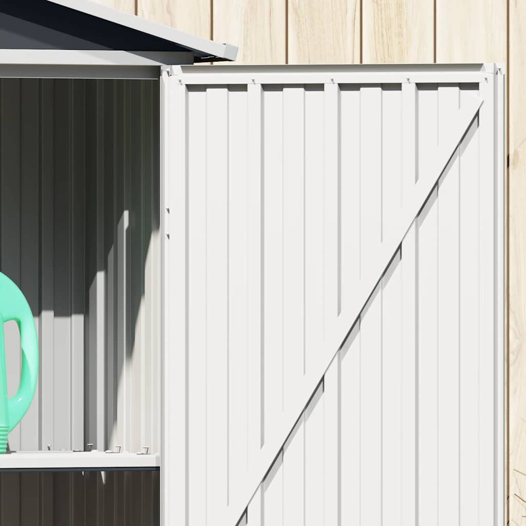 Gerätehaus Anthrazit 116x45x175 cm Verzinkter Stahl