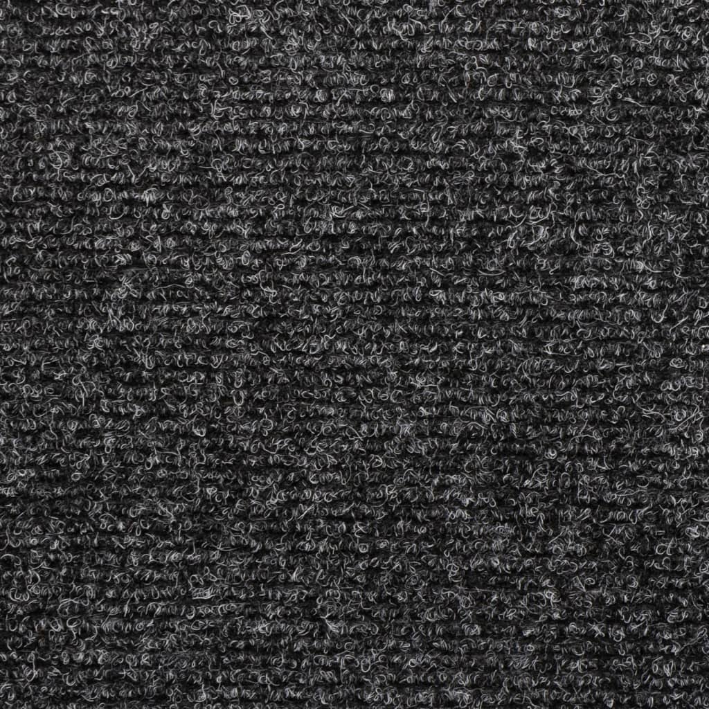 Stair Mats Self-Adhesive 15 pcs. 65x21x4 cm Grey Rectangular Edge