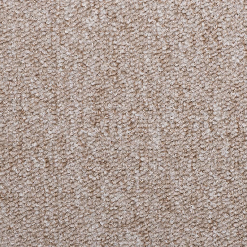 Stair Mats 15 pcs. 65x21x4 cm Taupe Rectangular Edge