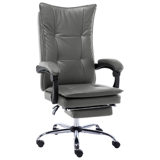 Fauteuil de bureau similicuir anthracite