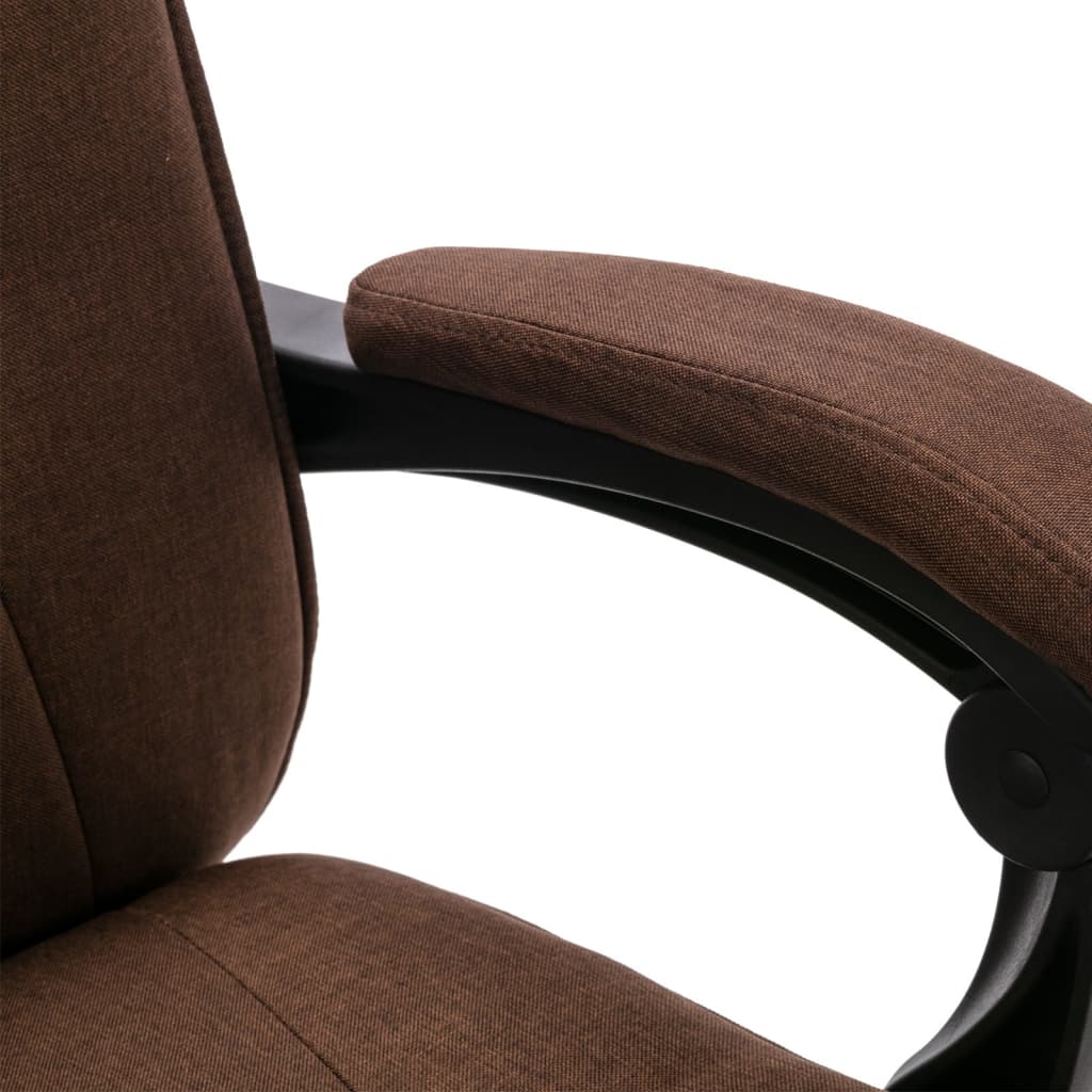 Office Chair Brown Fabric