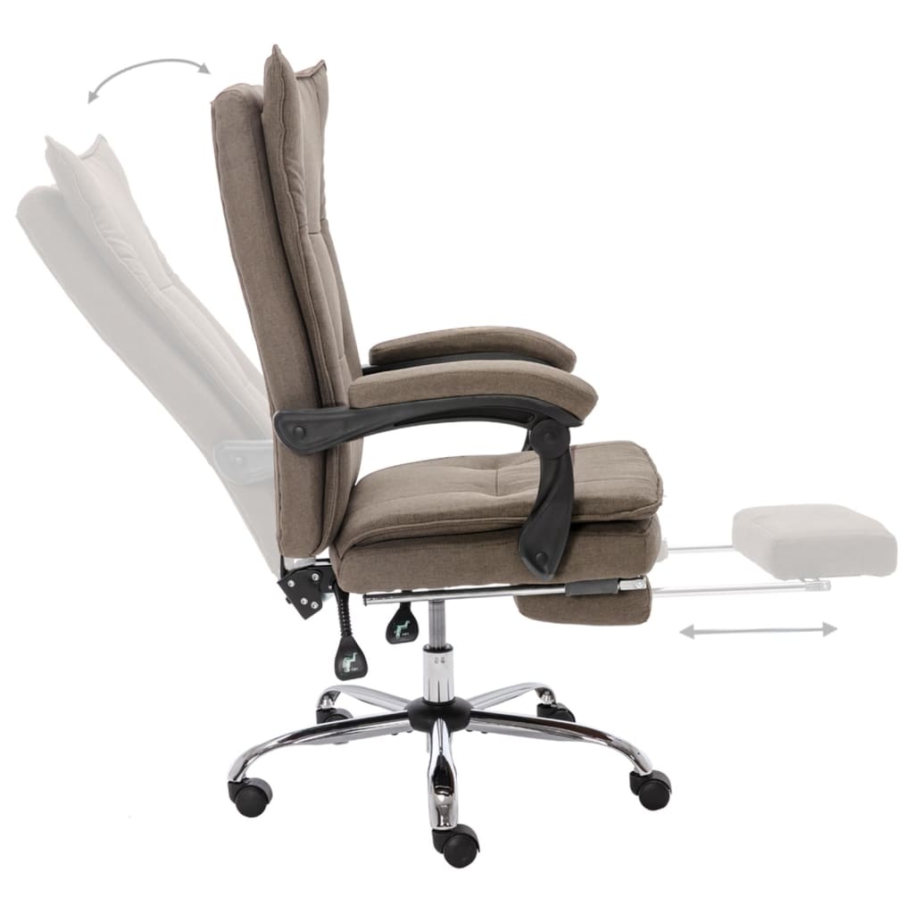 Office Chair Taupe Fabric