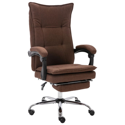 Fauteuil de bureau marron tissu