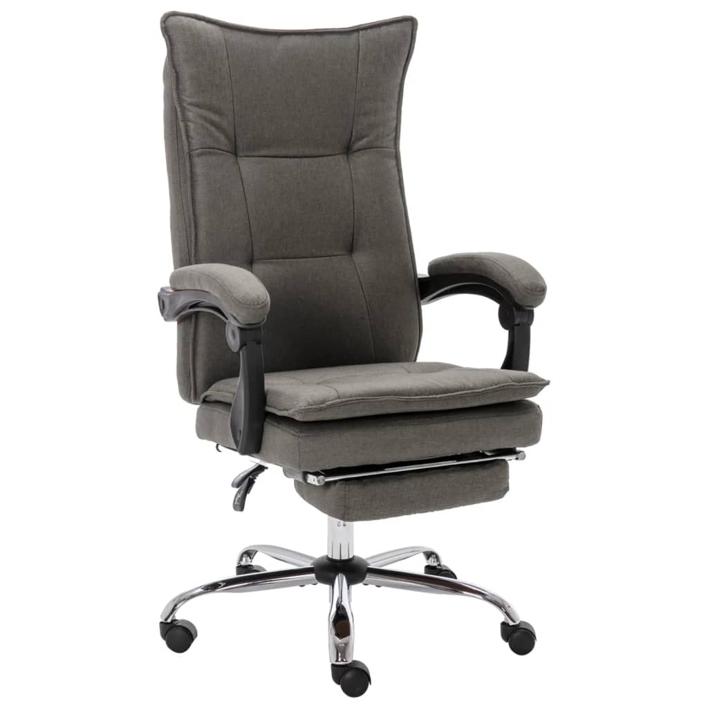 Chaise de bureau en tissu gris