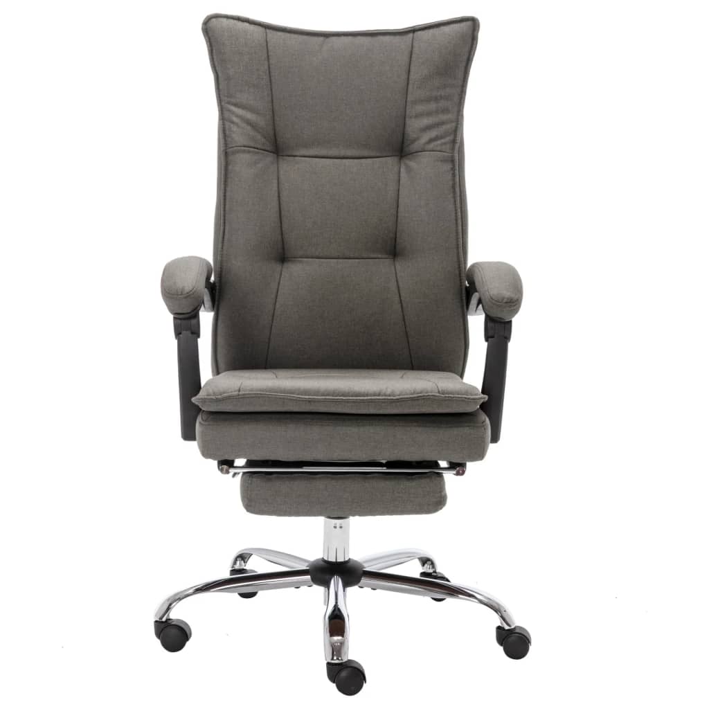 Chaise de bureau en tissu gris