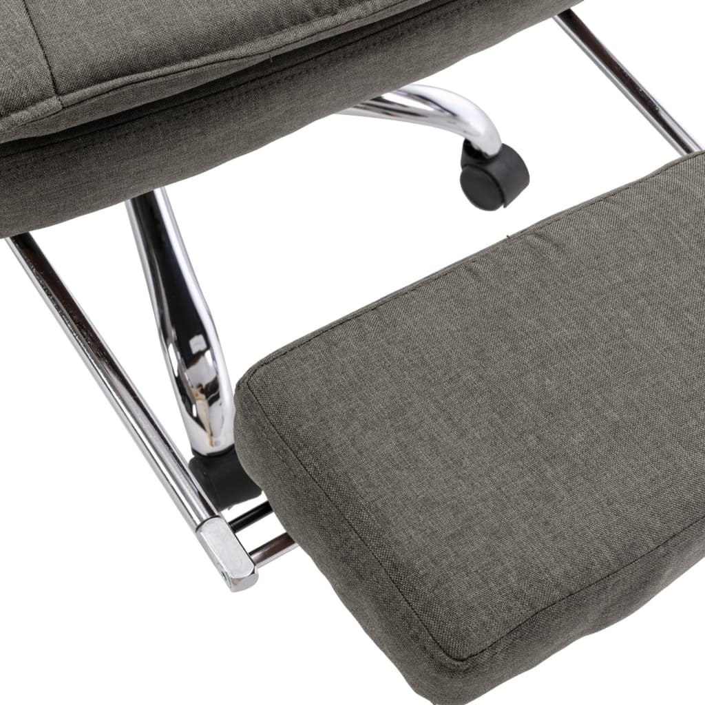 Chaise de bureau en tissu gris
