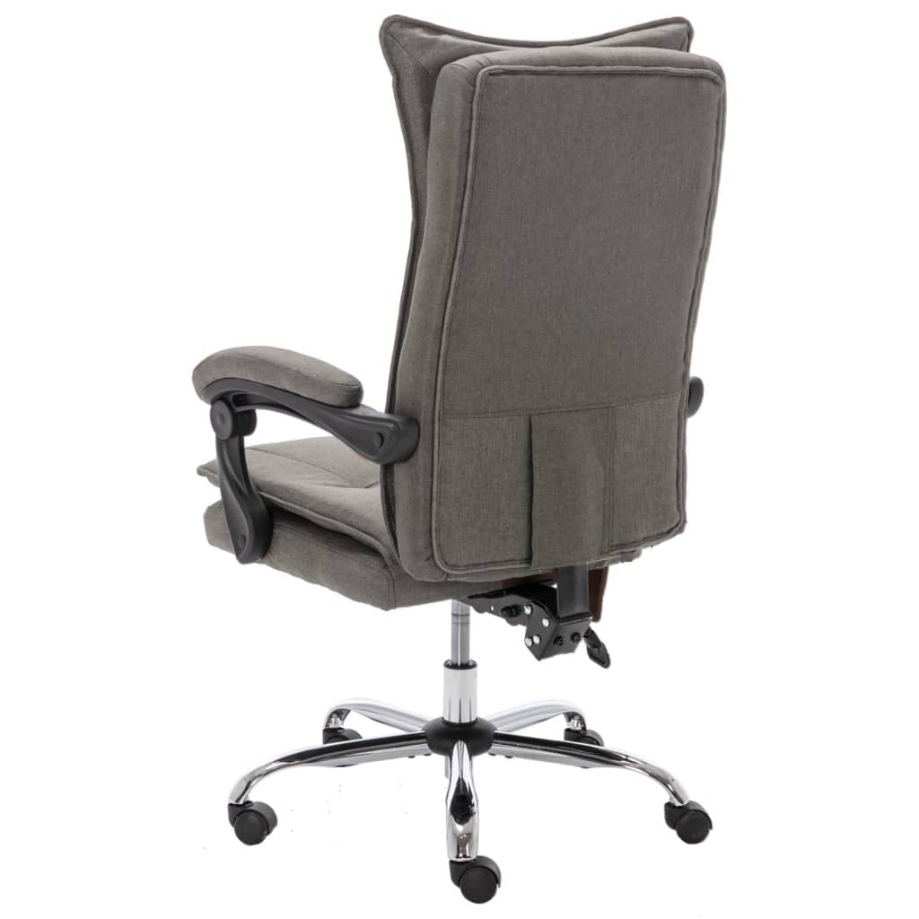Massage Office Chair Grey Fabric