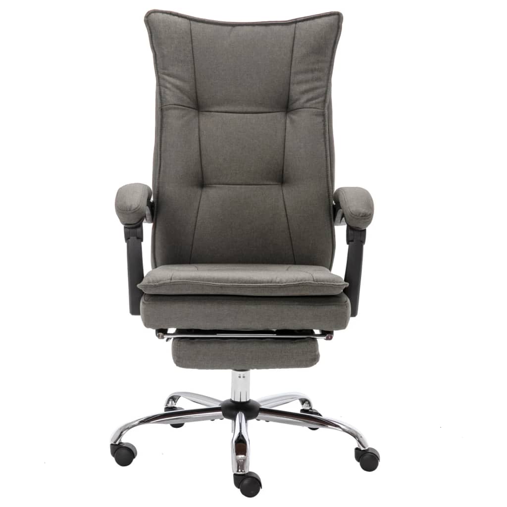 Massage Office Chair Grey Fabric