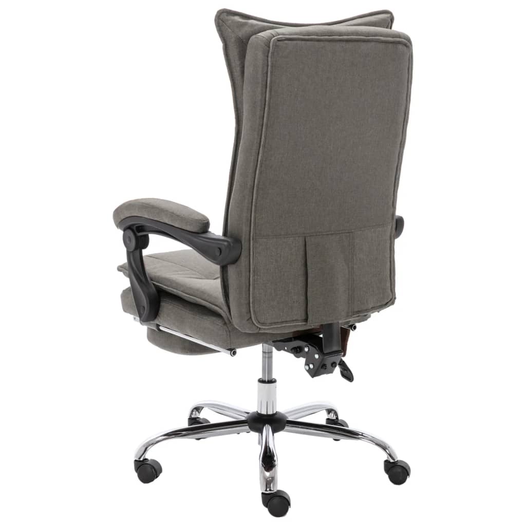 Massage Office Chair Grey Fabric