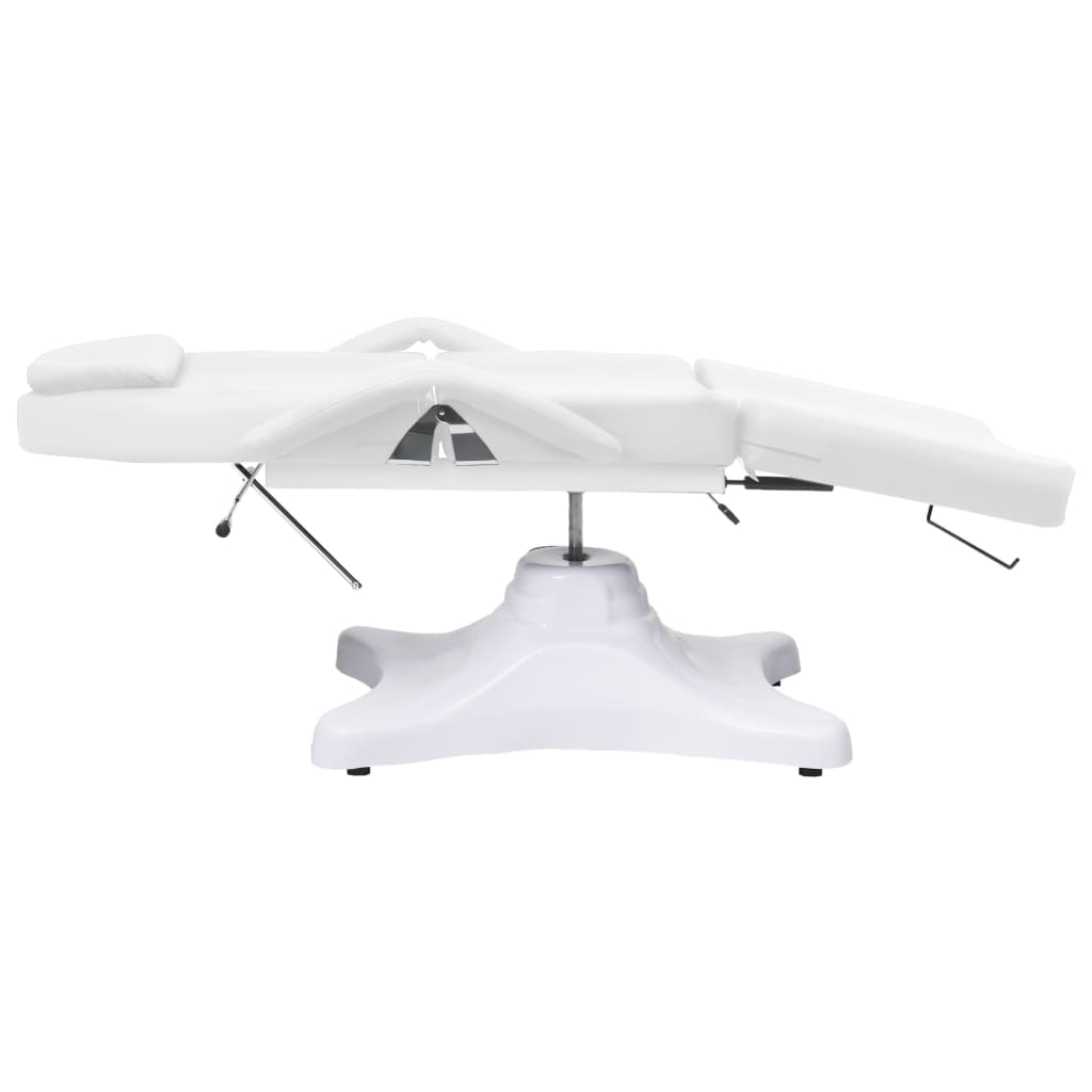 Table de massage blanche 180x62x(86,5-118) cm