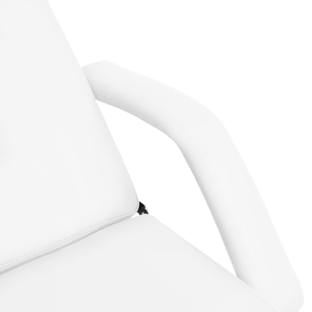 Table de massage blanche 180x62x(86,5-118) cm