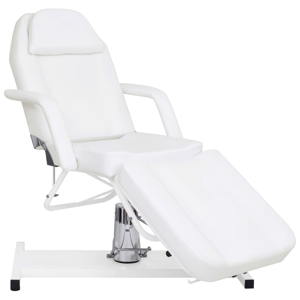 Table de massage blanche 180x62x(87-112) cm