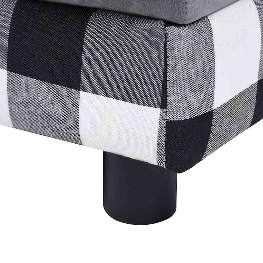 Hundesofa Grau 57x34x36 cm Plüsch