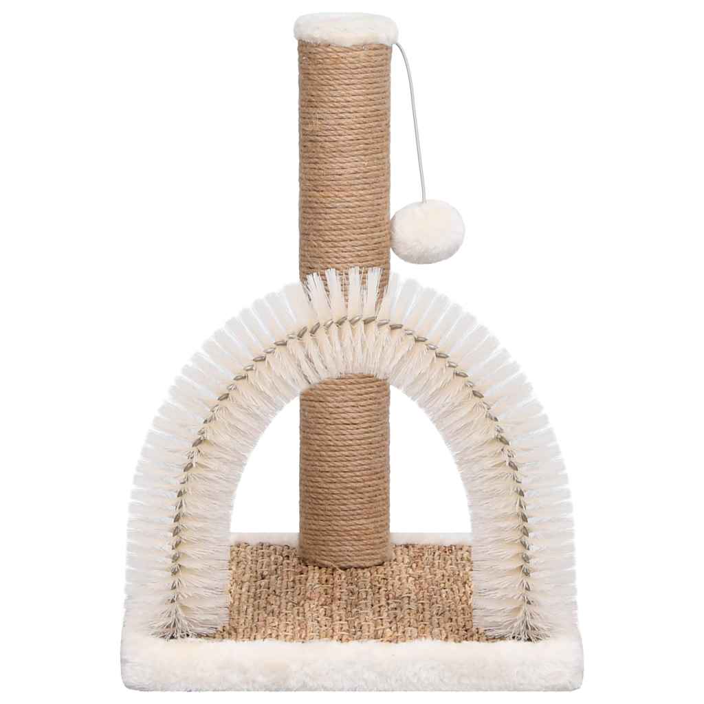 Katzenbaum mit Fellpflegebogen und Kratzsäule