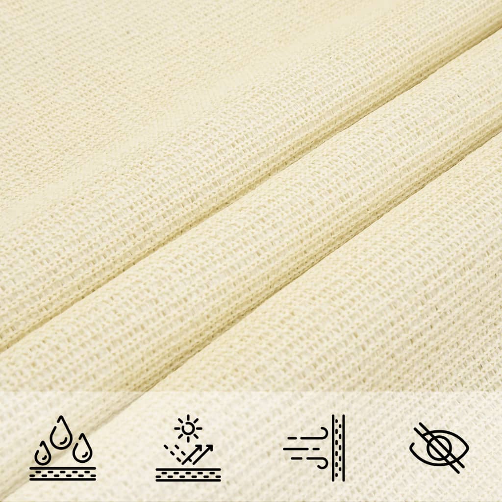 Sonnensegel 160 g/m² Creme 4/5x4 m HDPE