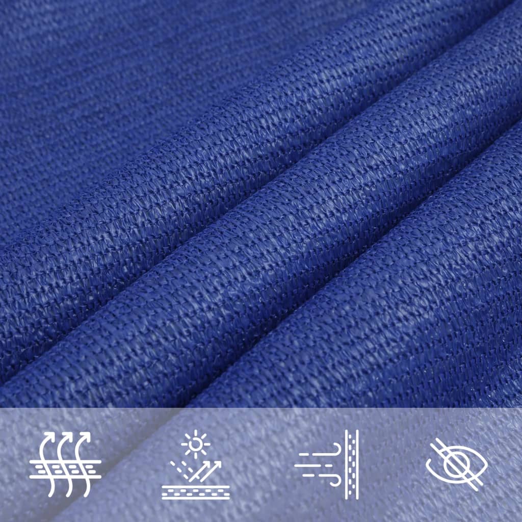 Sonnensegel 160 g/m² Quadratisch Blau 4x4 m HDPE