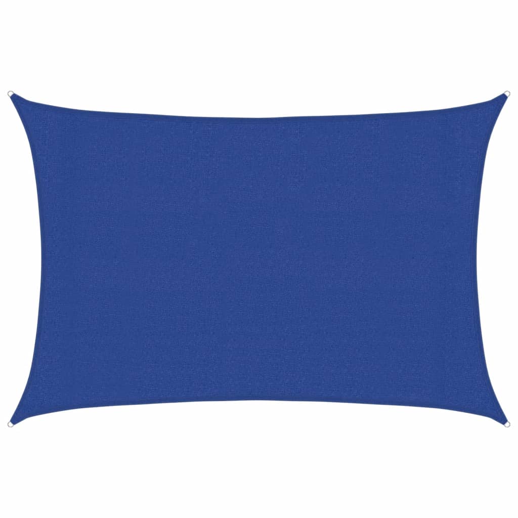 Sonnensegel 160 g/m² Rechteckig Blau 3x4 m HDPE