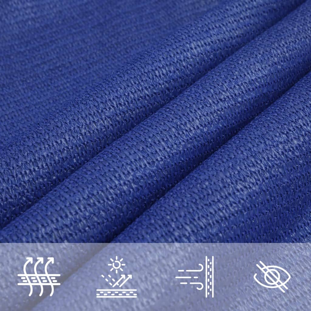 Sonnensegel 160 g/m² Rechteckig Blau 3x5 m HDPE