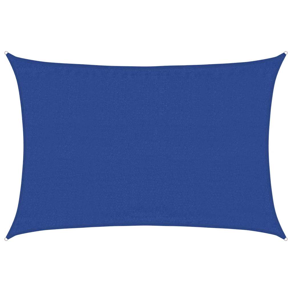 Sonnensegel 160 g/m² Rechteckig Blau 3,5x5 m HDPE