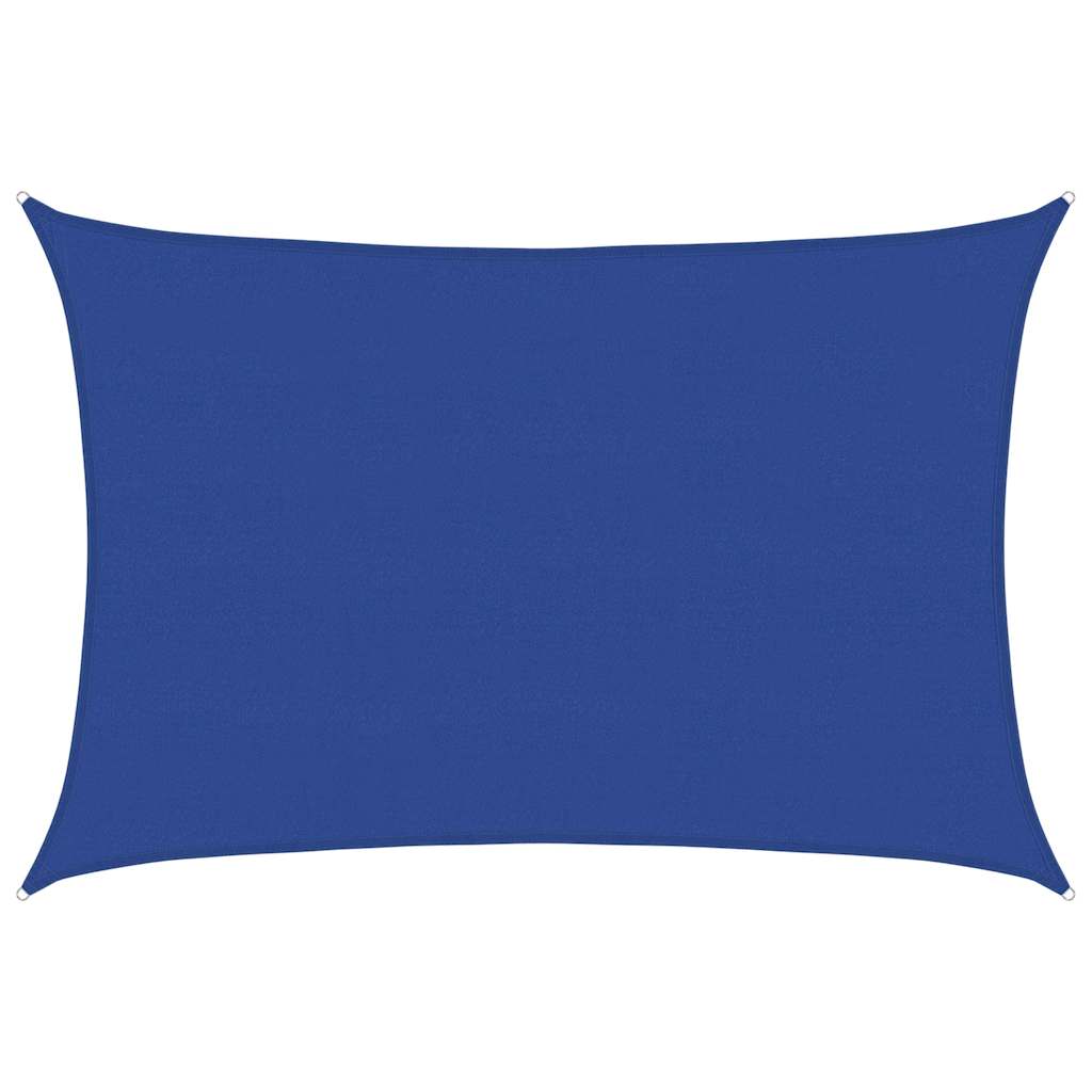 Sonnensegel 160 g/m² Rechteckig Blau 5x6 m HDPE