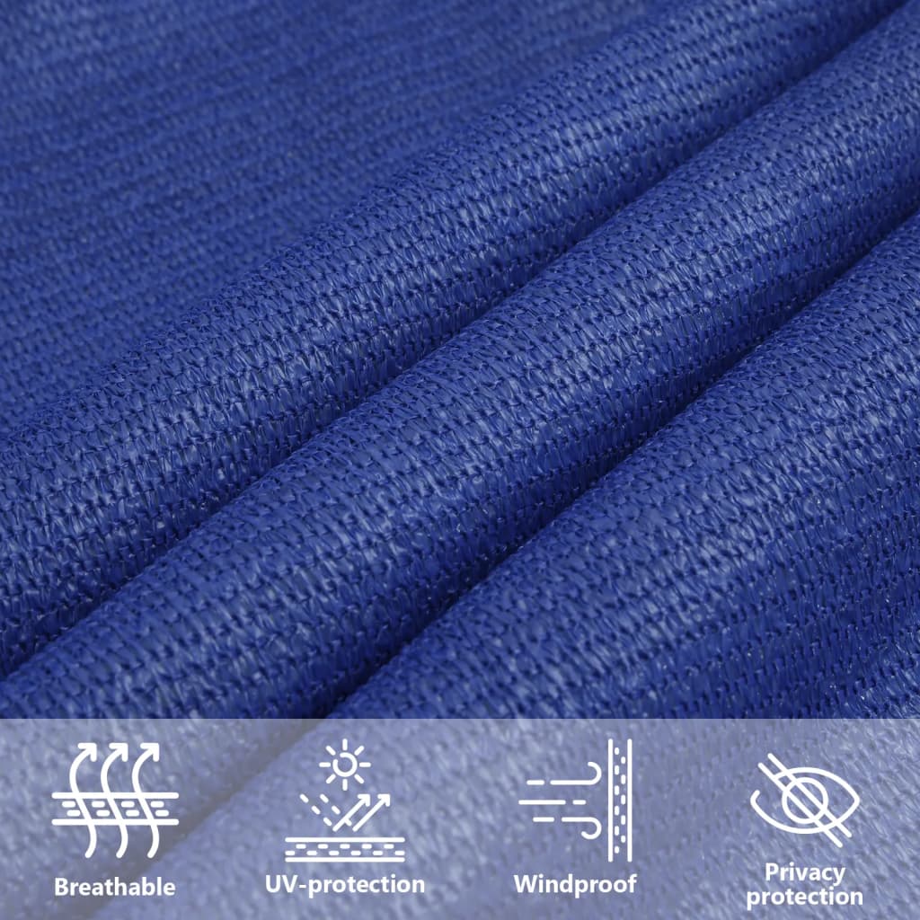Sonnensegel 160 g/m² Rechteckig Blau 6x8 m HDPE