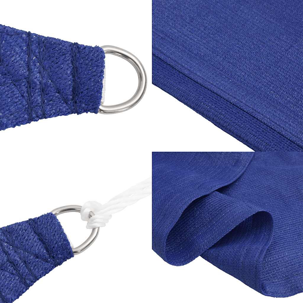 Sonnensegel 160 g/m² Dreieckig Blau 5x5x6 m HDPE