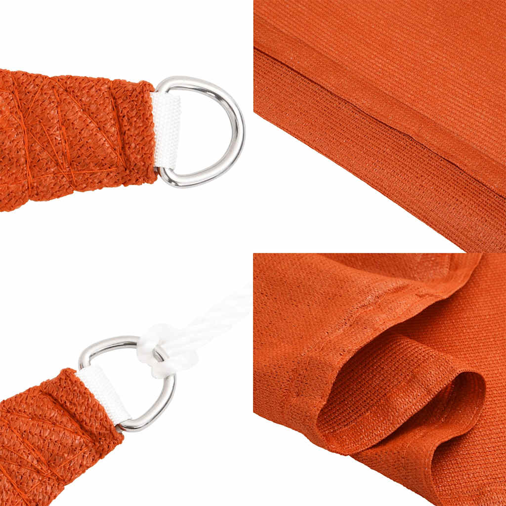 Sonnensegel 160 g/m² Orange 4x4x5,8 m HDPE