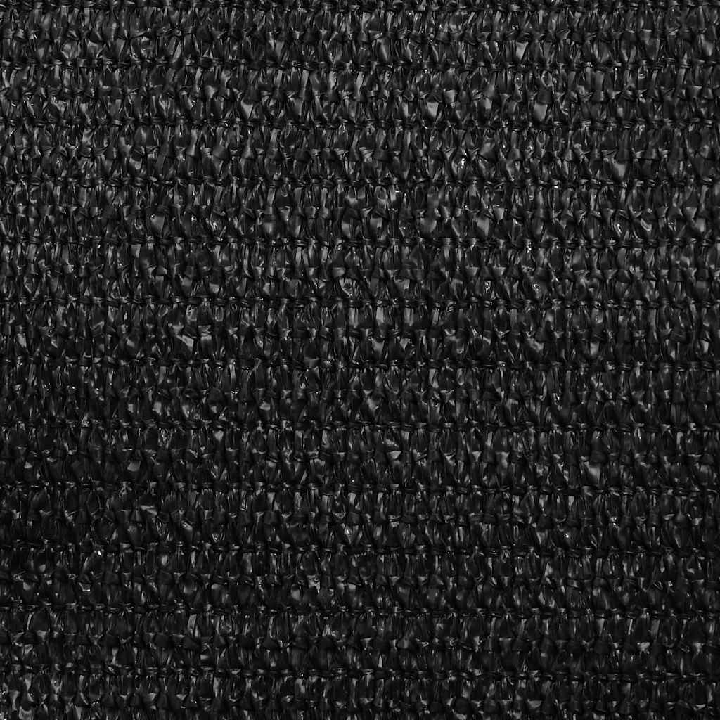 Sonnensegel 160 g/m² Dreieckig Schwarz 5x7x7 m HDPE