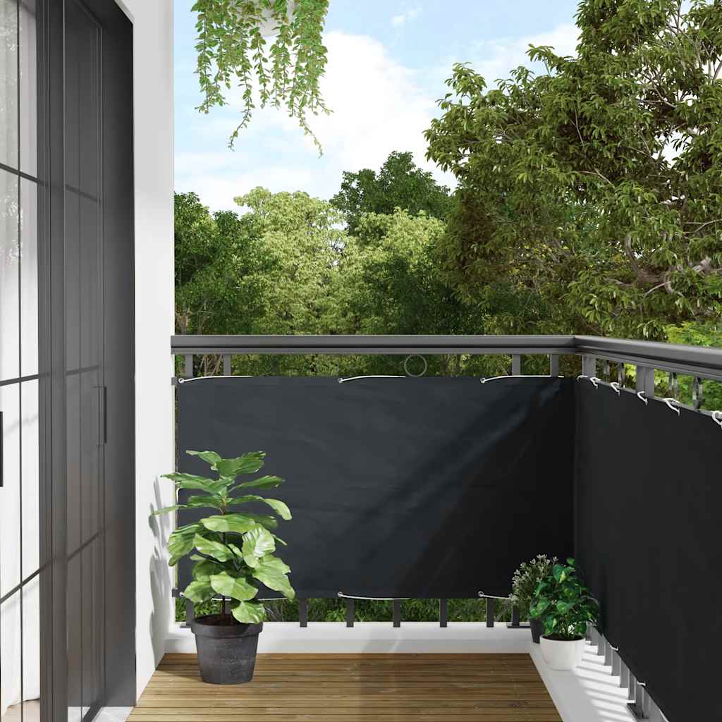Balkon-Sichtschutz Anthrazit 75x300 cm Oxford-Gewebe