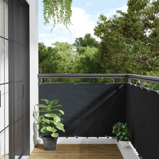 Balkon-Sichtschutz Anthrazit 90x300 cm Oxford-Gewebe