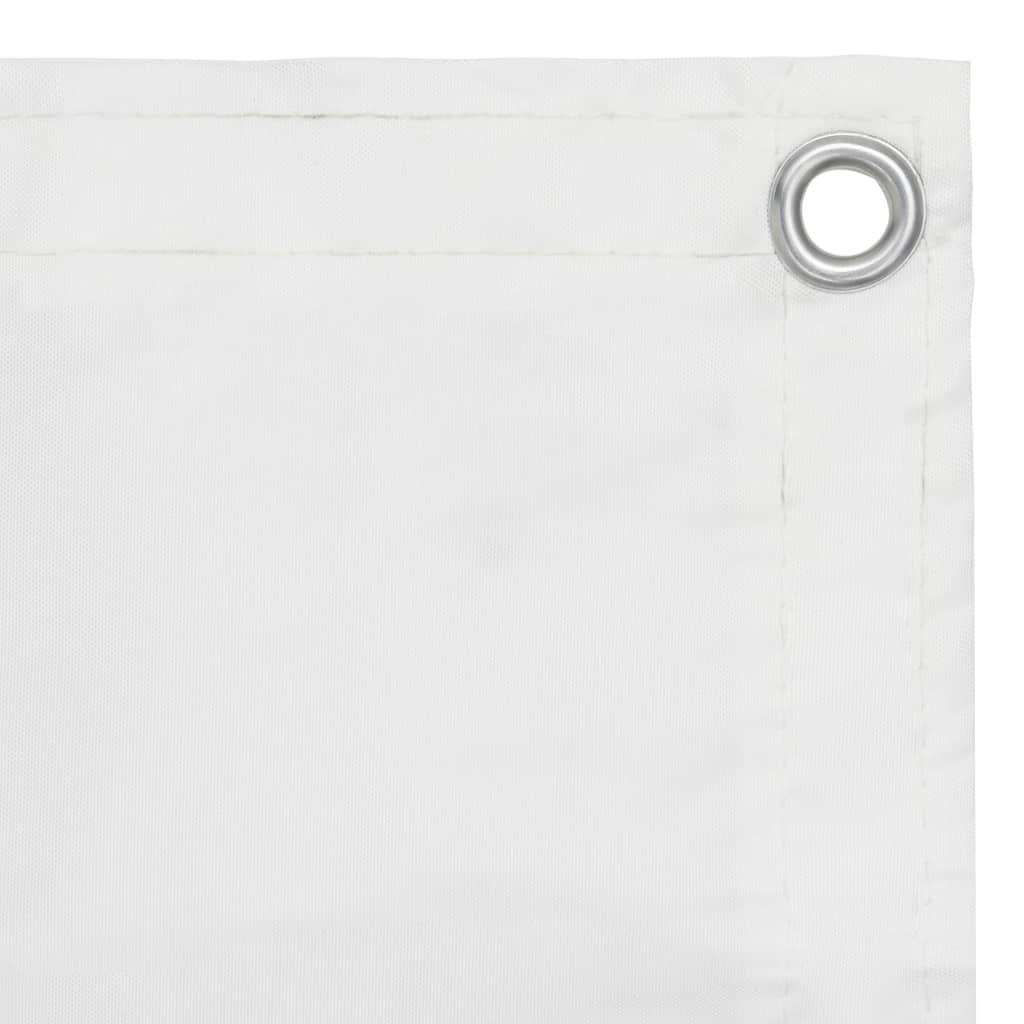 Balkon-Sichtschutz Weiß 90x300 cm Oxford-Gewebe