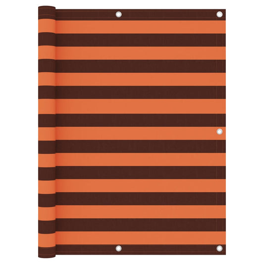 Balkon-Sichtschutz Orange und Braun 120x300 cm Oxford-Gewebe