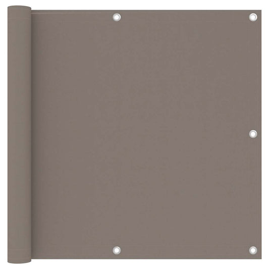 Balkon-Sichtschutz Taupe 90x300 cm Oxford-Gewebe