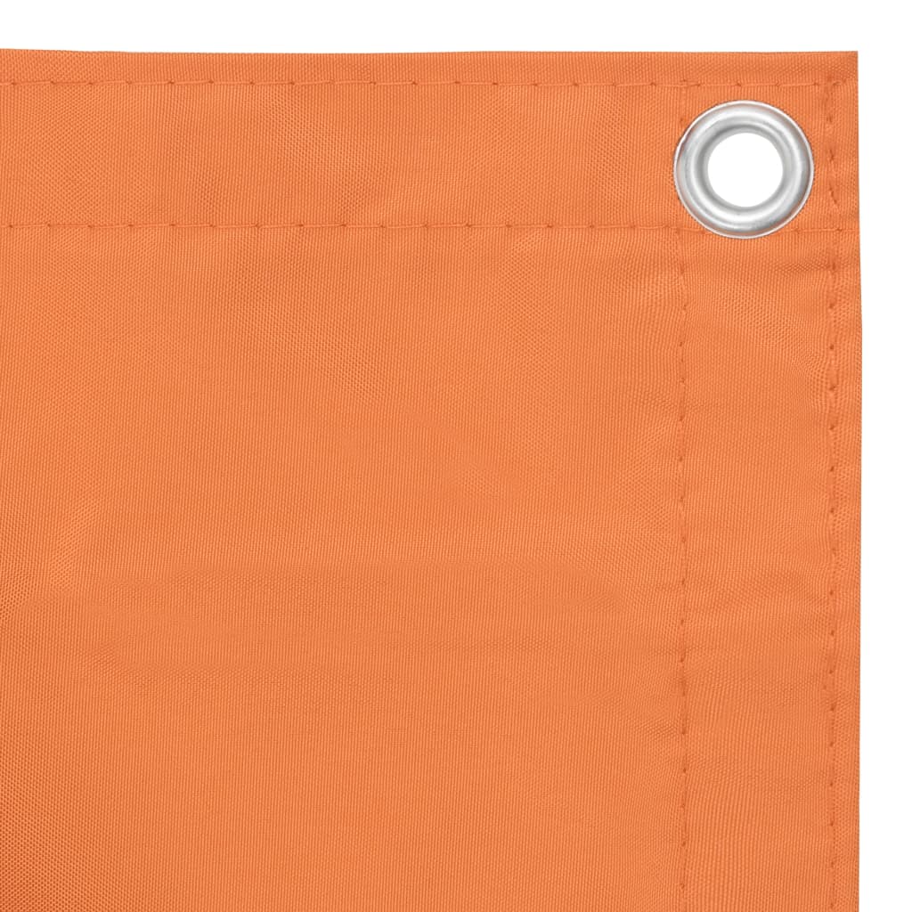Balkon-Sichtschutz Orange 120x600 cm Oxford-Gewebe