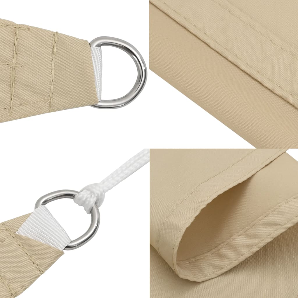 Sonnensegel Oxford-Gewebe Rechteckig 5x8 m Beige