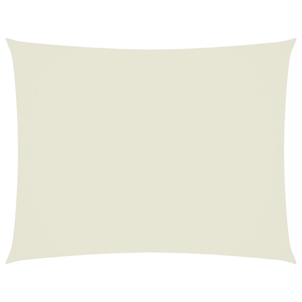 Sonnensegel Oxford-Gewebe Rechteckig 6x8 m Creme