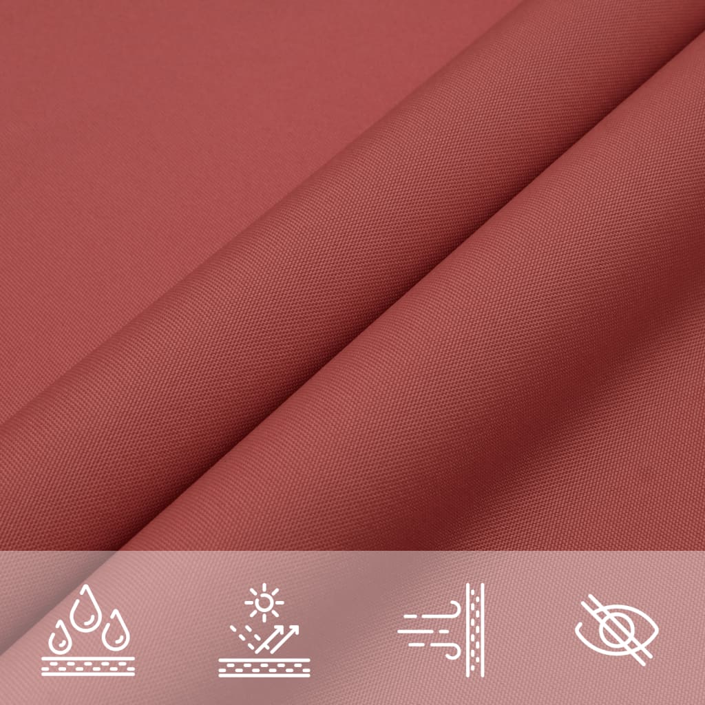 Sonnensegel Oxford-Gewebe Rechteckig 2x5 m Terrakotta-Rot