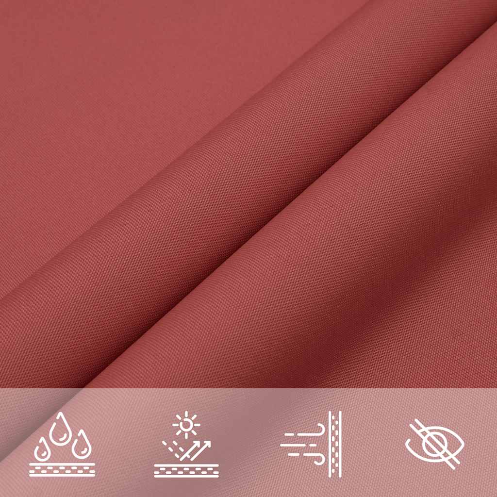 Sonnensegel Oxford-Gewebe Rechteckig 5x8 m Terrakotta-Rot