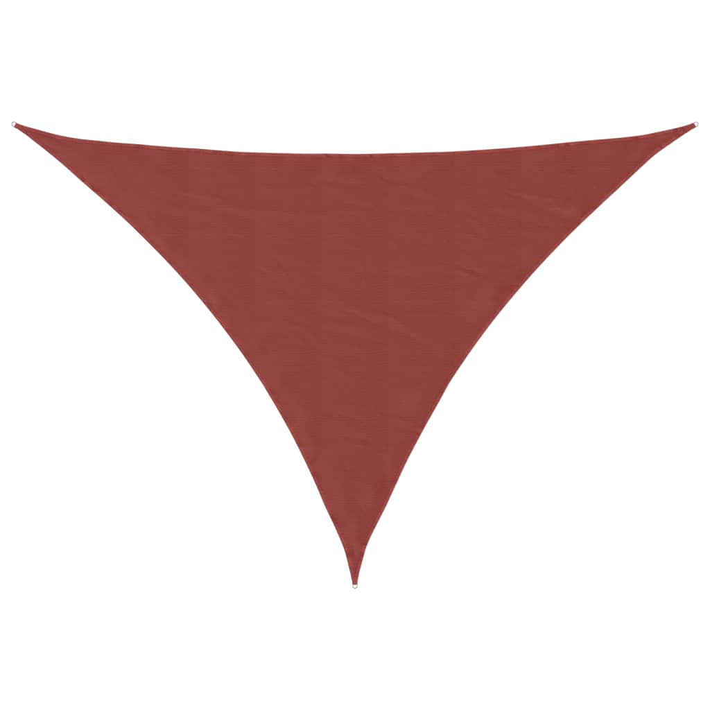 Sonnensegel Oxford-Gewebe Dreieckig 3x4x5 m Terracotta-Rot