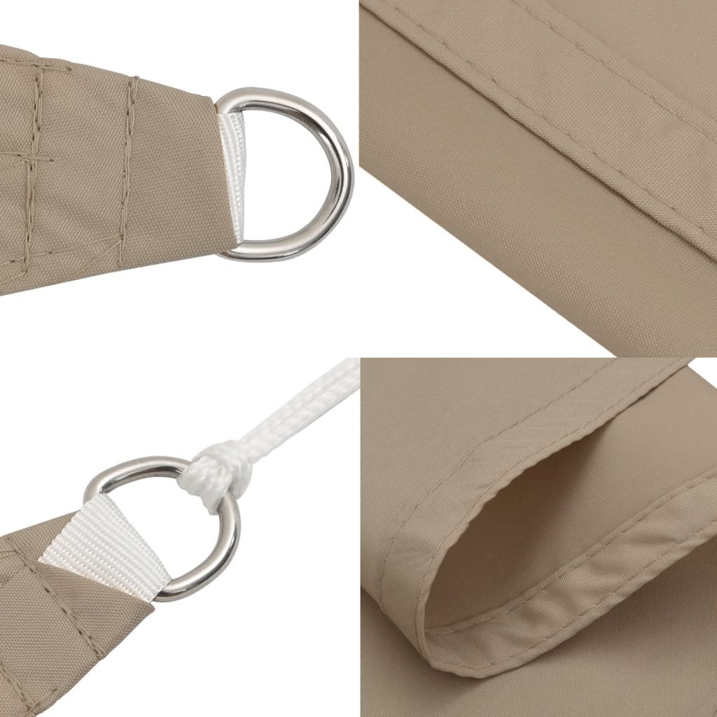Sonnensegel Oxford-Gewebe Rechteckig 2x4 m Taupe