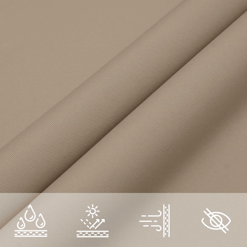 Sonnensegel Oxford-Gewebe Rechteckig 2,5x4,5 m Taupe