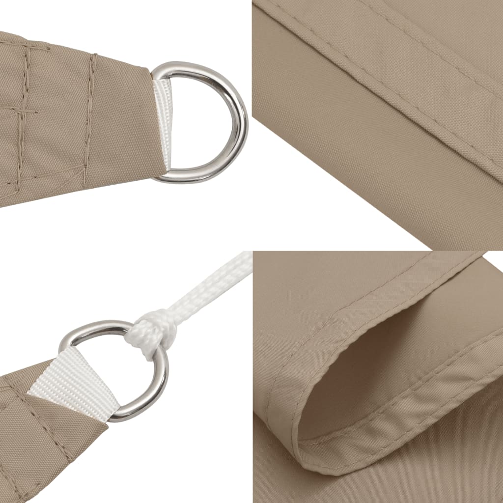 Sonnensegel Oxford-Gewebe Dreieckig 5x5x5 m Taupe