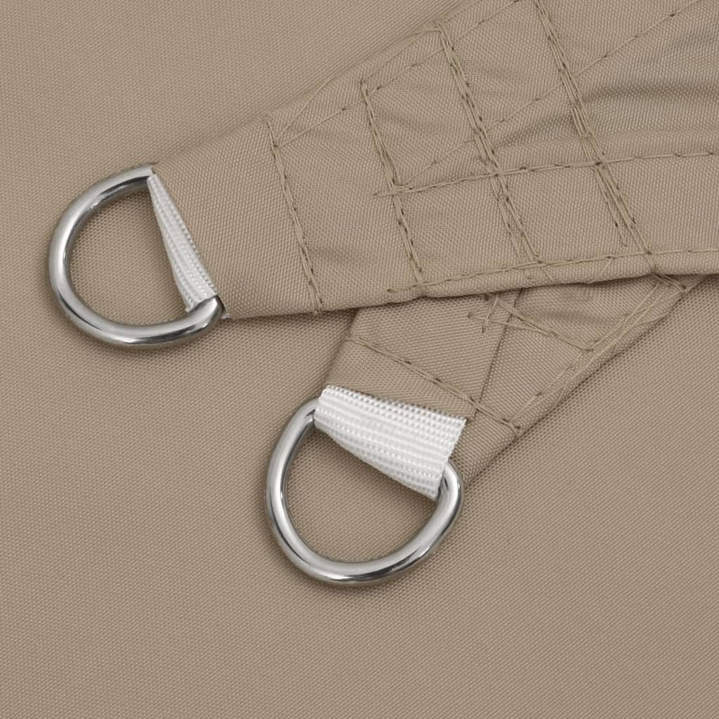 Sonnensegel Oxford-Gewebe Dreieckig 5x7x7 m Taupe