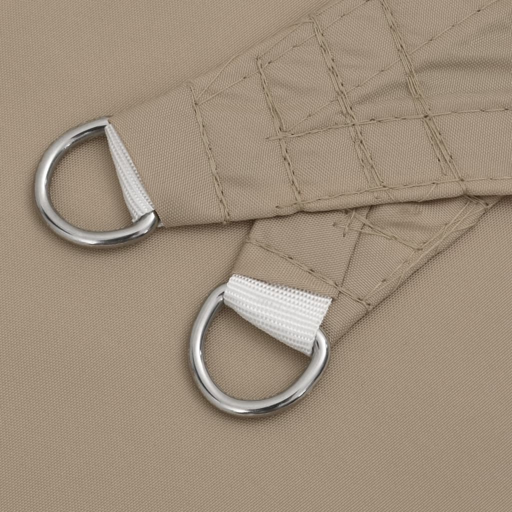 Sonnensegel Oxford-Gewebe Dreieckig 4x5x6,4 m Taupe